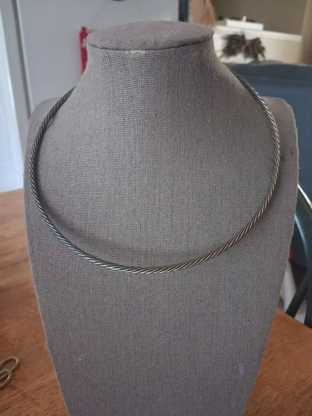 Gray Choker necklace